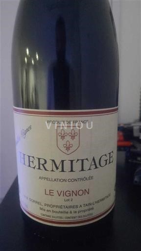 Údolí Rhôny Hermitage J.m. Sorrel Le Vignon 2022
