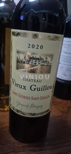 Bordoja Saint-Georges-Saint-Émilion Château Vieux Guillou 2020