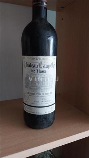 Bordeaux Premières Côtes de Bordeaux Château Lamothe de Haux 1998