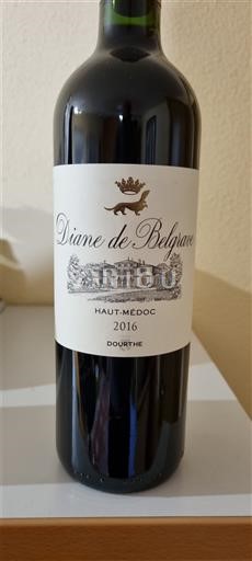 Bordeaux Haut-Médoc Château Belgrave Diane de Belgrave 2016
