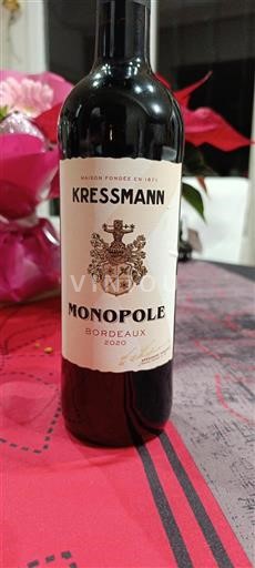 Bordeaux Kressmann Monopole 2020