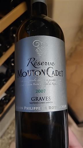 Bordeaux Graves Baron Philippe de Rothschild Réserve Mouton Cadet 2007