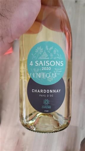 Vin Blanc sec 4 Saisons Vignerons Catalans 2020 France Languedoc et Roussillon Pays d'oc IGP