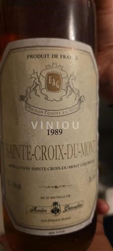Bordeaux Sainte-Croix-Du-Mont Sainte-Croix-du-Mont 1989