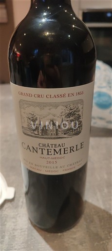 Bordeaux Haut-Médoc Grand Cru Château Cantemerle 2015