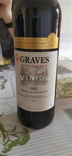 Bordeaux Graves La Cave Augustin Florent Vin de Graves 2022