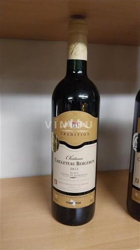 Bordéus Blaye Château Cailleteau Bergeron Tradition 2013