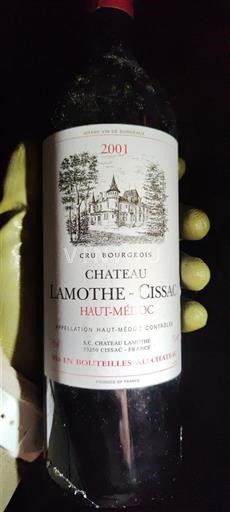 Bordeaux Haut-Médoc Cru Bourgeois Château Lamothe-Cissac 2001