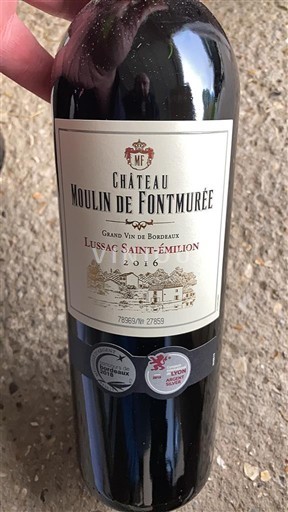 Bordeaux Lussac-saint-émilion Château Moulin de Fontmurée 2016