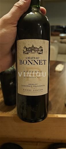 Бордо Château Bonnet Réserve 2007