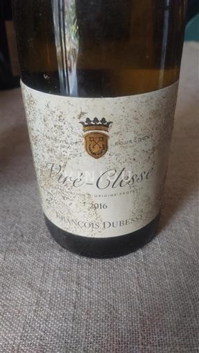 Bourgondië Viré-Clessé François Dubessy 2016