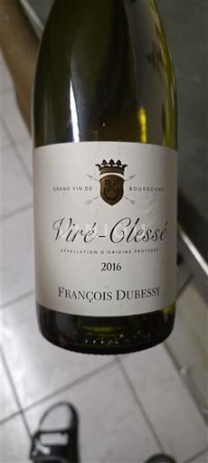 Bourgogne Viré-clessé François Dubessy 2016