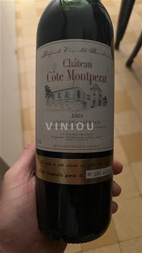 Bordeaux Không được chỉ định Château Côte Montpezat 2001