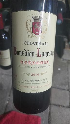 Burdeos Bordeaux Château Bourdieu-Lagrange 2010