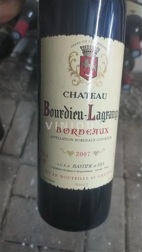 Burdeos Bordeaux Château Bourdieu-Lagrange 2007