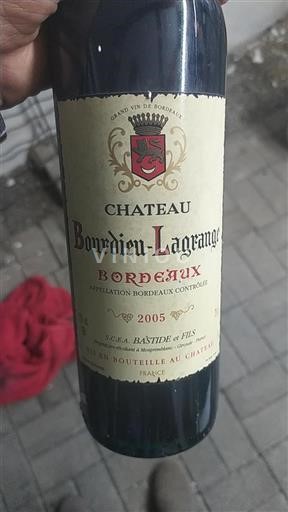 Burdeos Bordeaux Château Bourdieu-Lagrange 2005