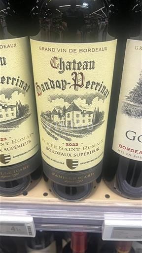 Bordeaux Bordeaux Supérieur Château Landoy-Verrinat Porte Saint Romain 2023