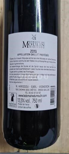 Sud-Ovest Gaillac Domaine Moulin 2019