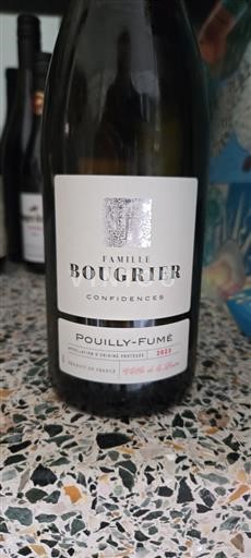Dolina Loare Pouilly-fumé Famille Bougrier Confidences 2023
