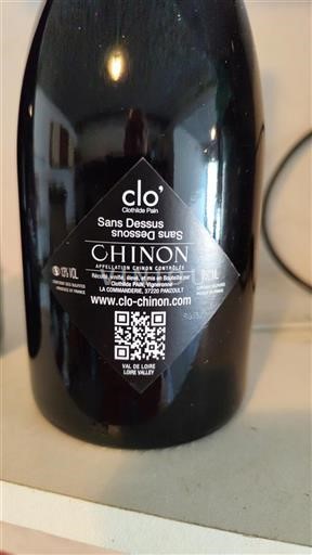 Vallée de la Loire Chinon Clos Clothilde Pain Sans Dessus Sous Non Millésimé