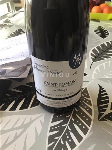 Borgogna Saint-Romain Domaine Martenot Mallard Les Poillanges 2021