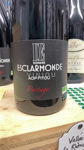 Languedoc Fitou Esclarmonde Partage Icke årgångsbetecknad