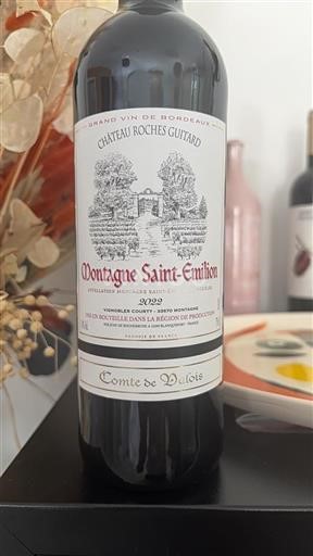 Bordéus Montagne-saint-émilion Château Roches Guitard Comte de Valois 2022