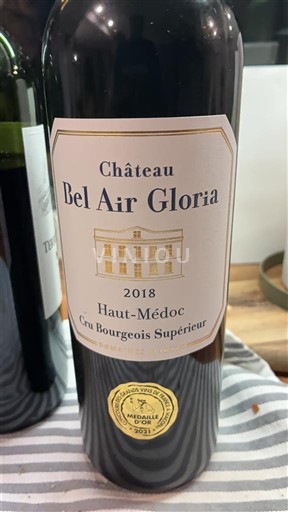 Bordeaux Haut-Médoc Cru Bourgeois Supérieur Château Bel Air Gloria 2018