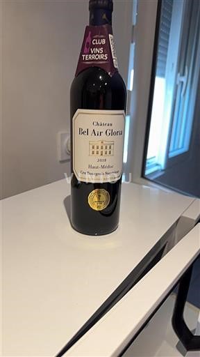 Burdeos Haut-Médoc Cru Bourgeois Supérieur Château Bel Air Gloria 2018