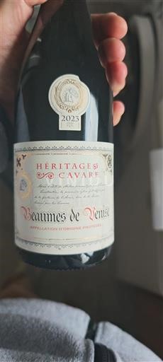 Rhônedalen Beaumes de Venise Héritage des Cavares 2023