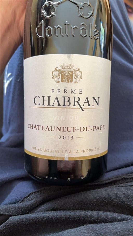 Údolí Rhôny Châteauneuf-du-Pape Ferme Chabran 2019