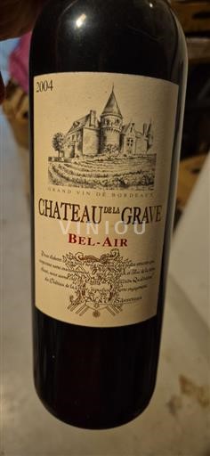 Bordeaux Côtes-de-bourg Château La Grave Bel-Air 2004