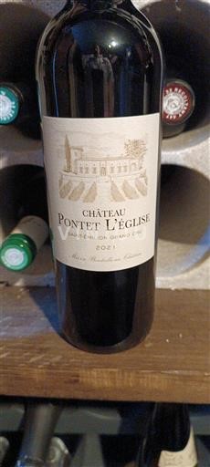 Bordéus Saint-Émilion Grand Cru Château Pontet L'Église 2021