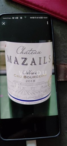 Bordeaux Médoc Cru Bourgeois Château Mazails 2018
