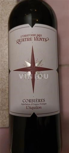 Languedoc Corbières L'Oratoire des Quatre Vents L'Aquilon 2023