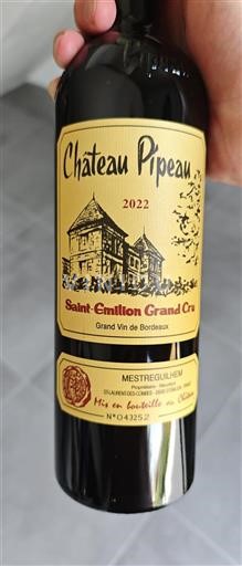 Bordeaux Saint-Émilion Grand Cru Grand Cru Château Pipeau 2022
