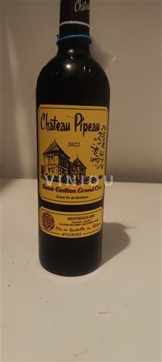 Vin Rouge sec Château Pipeau 2022 Francia Burdeos Saint-Émilion Gran Cru AOC Grand Cru