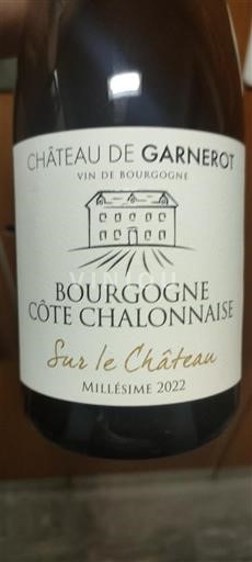 Burgundi Bourgogne Côte Chalonnaise Château Garnerot Sur le Château 2022