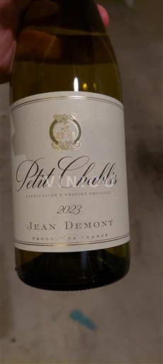 Borgogna Petit-chablis Jean Demont 2023