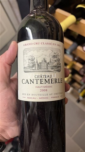 Bordeaux Haut-Médoc Grand Cru Château Cantemerle 2008