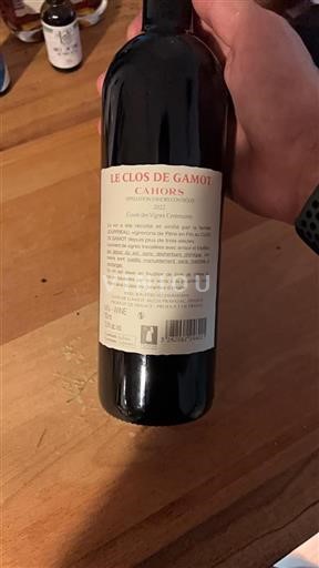 Sud-Ouest Cahors Le Clos de Gamot des Vignes Centenaires 2022