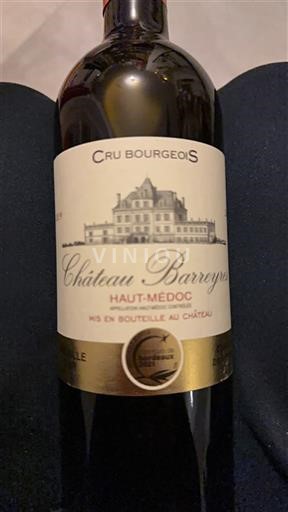 Bordeaux Haut-Médoc Cru Bourgeois Château Barreyres 2019