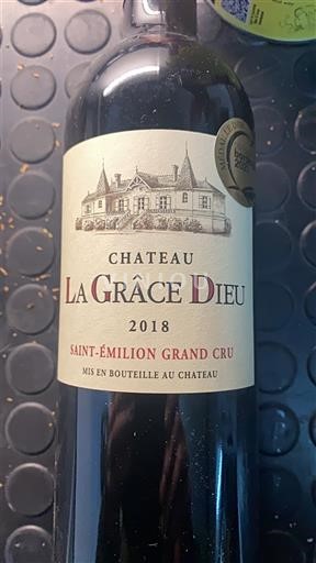 Bordeaux Saint-Émilion Grand Cru Grand Cru Château La Grâce Dieu 2018