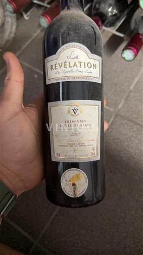 Bordeaux Nicht spezifiziert Château Grand Barrail La Révélation 2007
