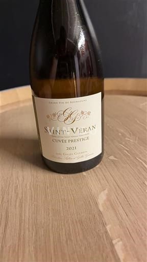 Vin Blanc sec Cuvée Prestige EARL Gilles Guerrin 2021 France Bourgogne Saint-Véran AOC