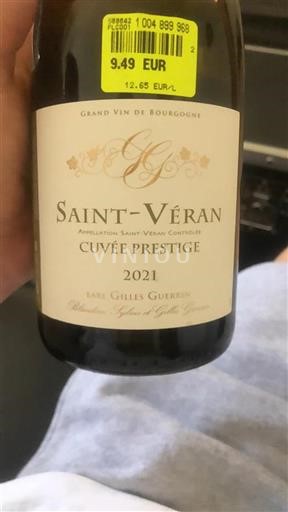 Borgogna Saint-Véran EARL Gilles Guerrin Prestige 2021