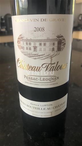 Bordeaux Pessac-Léognan Château Valoux 2008