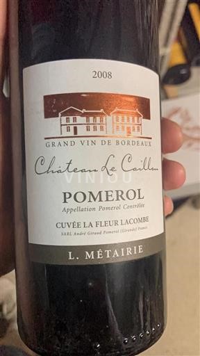 Burdeos Pomerol Château Le Caillou La Fleur Lacombe 2008
