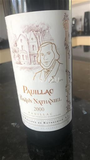 Bordéus Pauillac Baron Nathaniel 2000