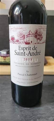 Burdeos Lalande-de-Pomerol Pascal Chatonnet Esprit de Saint-André 2019